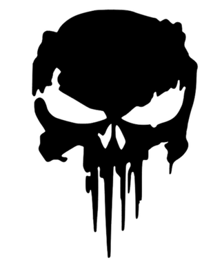 #ad Distressed Punisher Skull Sticker Decal Vinyl For Cars Trucks Windows Laptops $2.37