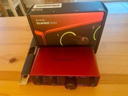 Focusrite Solo 4th Gen Audio Interface mit USB-C Kabel, ohne Software Bundle