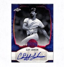2024 Leaf Bronx Legacy Cliff Johnson 5/7 Auto Autograph Card Yankees 