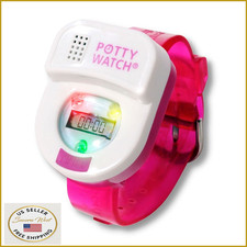 Potty Watch for Kids - Training Timer, 3 Flashing Lights, Music, Waterproof Pink