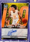 2026 Bowman University Best Basketball Nate Ament Yellow Refractor Autograph /75