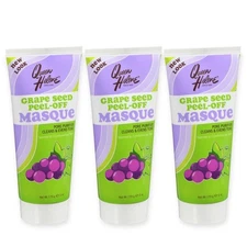 Queen Helene (x3) GRAPE SEED PEEL-OFF MASQUE Mask Pore Purifier 6oz Discontinued