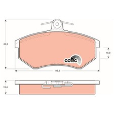 Satz Bremsbeläge Bremsklötze vorne für VW Golf 3 1H1 1E7 1H5 4 Passat | 24545