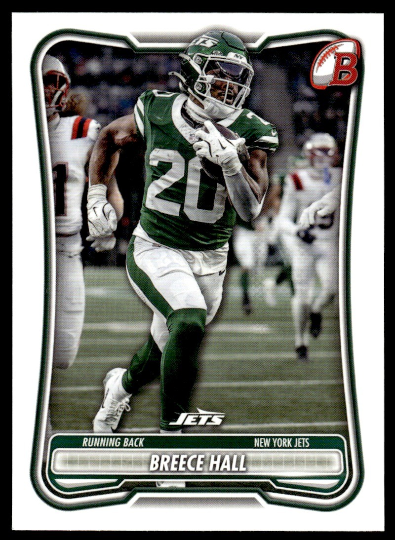 Breece Hall 2026 Bowman #80 New York Jets Football Card