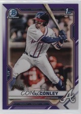 2021 Bowman Draft Chrome Purple Refractor 59/250 Cal Conley #BDC-70 0c6