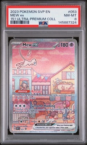 2023 POKEMON SVP EN-SV PROMO 151 ULTRA-PREMIUM COLLECTION #053 MEW EX PSA 8