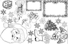 Unmounted Rubber Stamp Plate, Unmounted/Uncut Pink Rubber Stamps