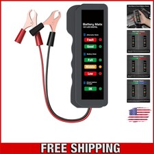 12v Car Battery And Alternator Tester With 6 Led Indicators For Easy Checking