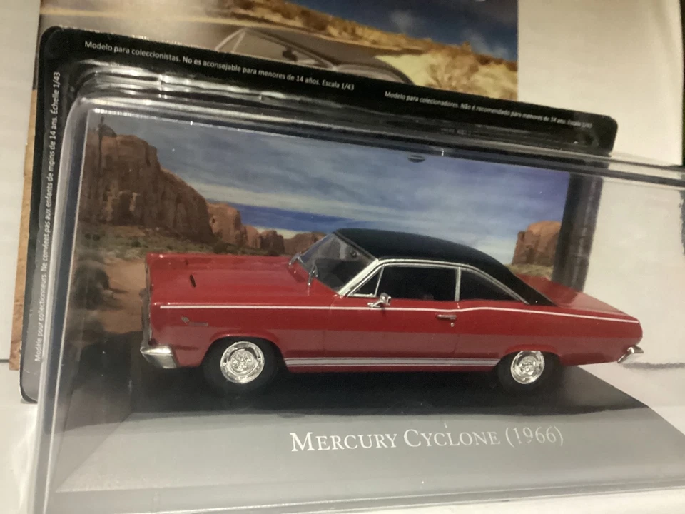 American car MERCURY COMET CYCLONE 1966 1:43 metallo die-cast nuova in teca - Immagine 2 di 4