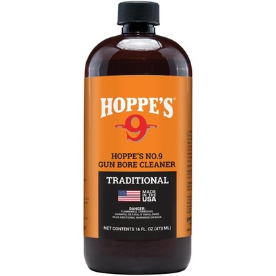 Hoppe's No. 9 Gun Bore Cleaner, 16 oz. Bottle (packaging may 1-pint, Multi 