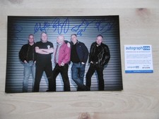 Cock Sparrer Ribbon Autographs Signed 20x30 cm Photo ACOA