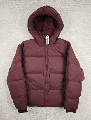 WRANGLER – Veste Femme Bordeaux à Capuche – Duvet & Plumes – XS S M L - Photo 1/4