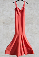 Ladies Mermaid style dress Size 10 - coral pink, Xmas Party Dress  - Boohoo