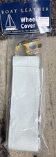 Fine BOAT LEATHER STEERING WHEEL COVER Up To 28” Rim Cir 2 3/4”