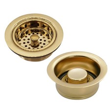 Westbrass A2165-01 4-1/4" OD Post Style Large Kitchen Basket Strainer with Waste