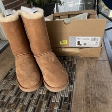 UGG Bailey Bow II Women s Brown Suede Shearli...