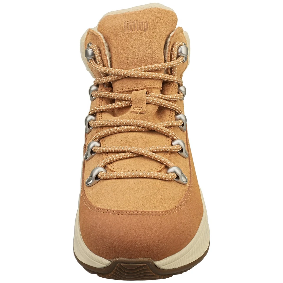 Botas Fashion FitFlop F-MODE Teddy Collar Cálida Marrón Desierto - Imagen 3 de 4