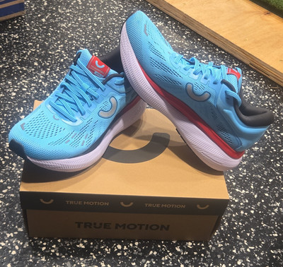 True Motion U-TECH Aion 3 Men's Running Shoes Breathable Mesh Blue Red US 8