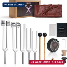 Tuning Forks for Healing Set - 128Hz 136.1Hz 256Hz 384Hz 432Hz, Weighted  Unwei