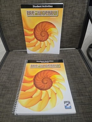 BJU Press Pre-Algebra 2nd Edition Student Activities Workbook & Answer Key LOT