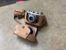 Vintage Bolsey Model B2 Camera and Leather Case 35 MM