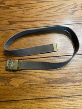 Vintage Boy Scouts of America Uniform Web 33 in. Belt  Brass Buckle, mid-1960's
