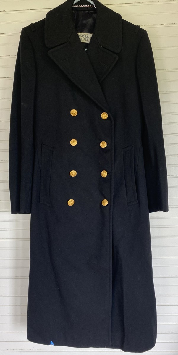 Naval Academy Vintage Officers Wool Bridge Coat 1972 size