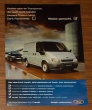 Seltene Werbung FORD TRANSIT - Klasse gemacht 2001
