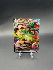 Pokémon TCG Snorlax VMAX Holo carta ultra rara 142/202 spada e scudo set base quasi nuovo