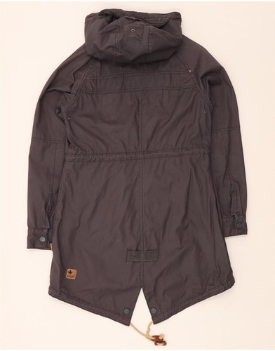 KHUJO Womens Hooded Parka Jacket UK 14 Medium Grey Polyester DQ24 - Picture 2 of 4
