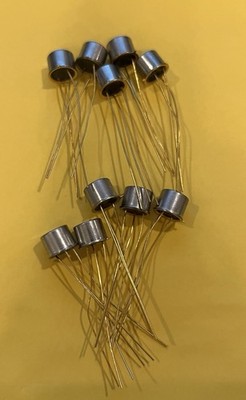 2N1374 Germanium PNP Transistors (lot Of 10) Gold Leads Texas Instruments NOS