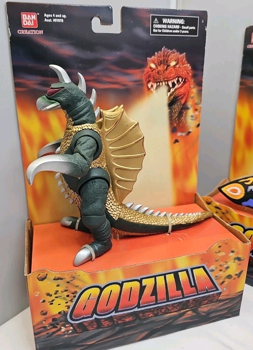 2002 Bandai Creation Godzilla Gigan Rainbow Mothra Burning