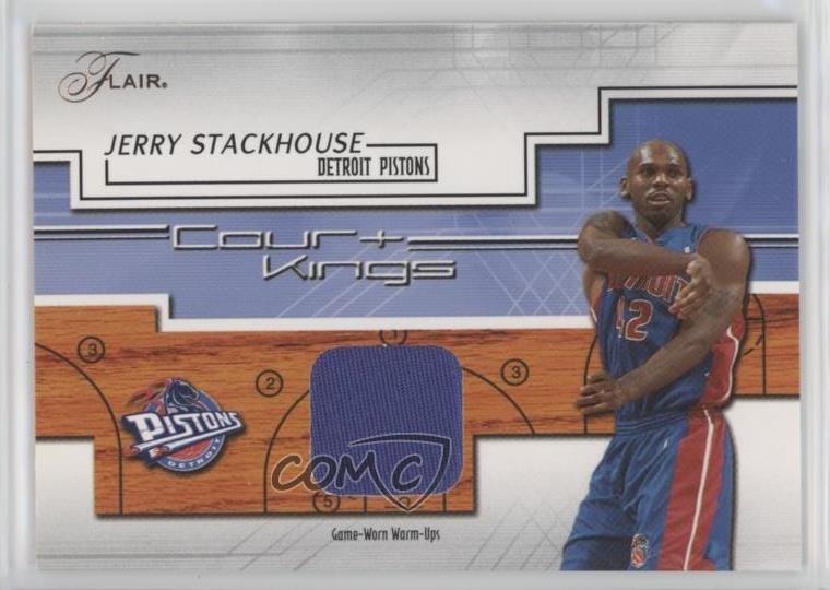 2002-03 Flair Court Kings Game Used Jerry Stackhouse #CK-JS 1p9b