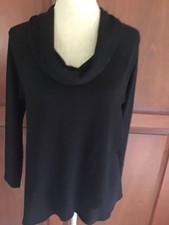 Style  Co. Women's Solid Long Sleeve black sweater size M