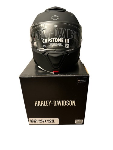 HARLEY-DAVIDSON CAPSTONE SUN SHIELD III H35 MODULAR HELMET Size 3XL NEW! MATTE - Picture 2 of 5