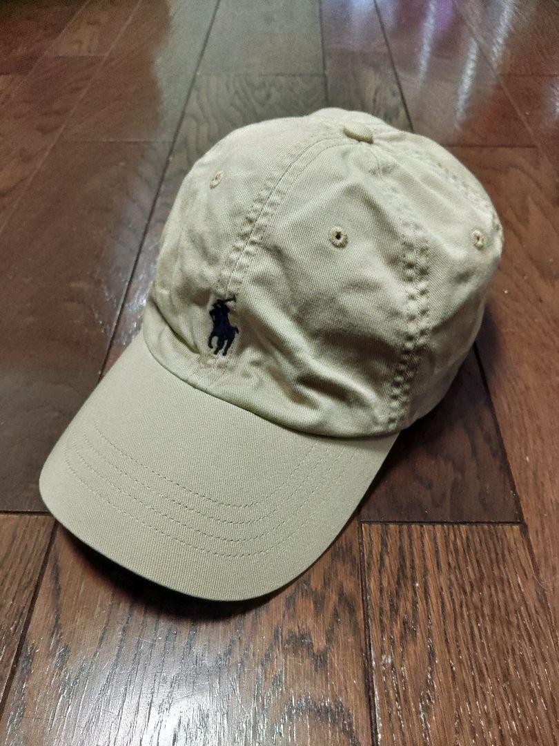 POLO Ralph Lauren Berretto Beige Logo Pony Ricamo Autentico