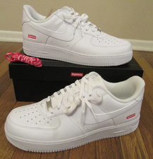 Supreme Nike Air Force 1 Low Size 13 White White CU9225 100 Brand New NIB DS