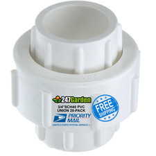 20-Pack 3/4 in. Schedule 40 PVC Unions w/ O-Ring Socket-Type Pipe Fittings