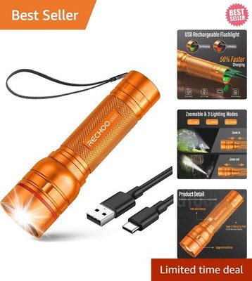 Portable High Lumens Flashlight with 3 Modes - Perfect for Camping & Emergencies