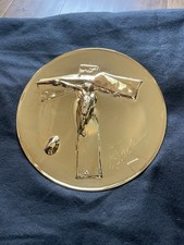 Salvador Dalì Pasqua 8" Christ Plate 1972 Lincoln Mint Argento Sterling 11,6 once