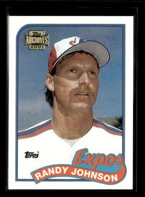 2001 Topps #13 Randy Johnson Future Archives Rookie Reprints Montreal Expos
