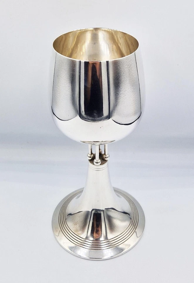 FINA COPA/CÁLIZ MODERNISTA PLATEADA WMF c1900 Foto 3 de 4