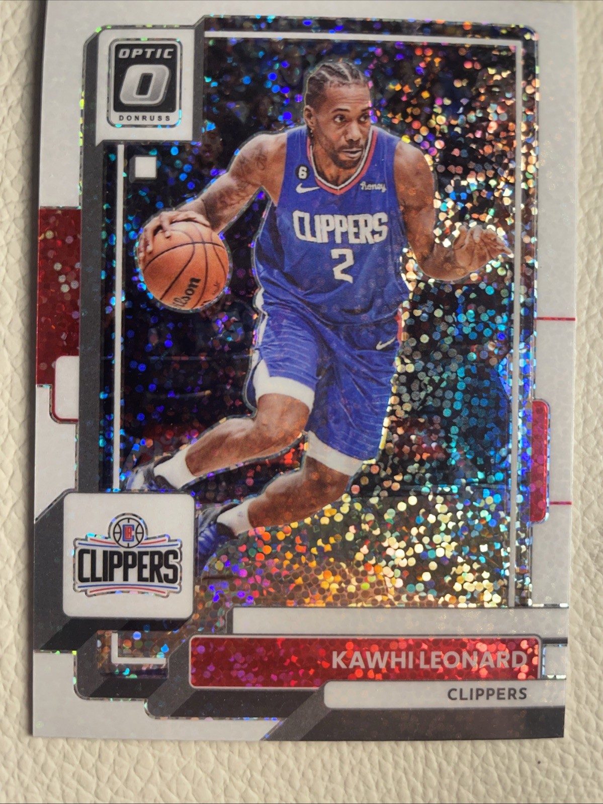 2022-23 Panini Donruss Optic - Kawhi Leonard #118 White Sparkle SSP