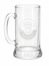 Bohem Brewery Official Beer Pint Glass Tankard Mug Czech Lager Craft Heavy Base