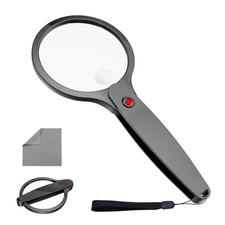 10X 30X Magnifying Glass for Reading, Upgraded Handheld Magnifier with Black
