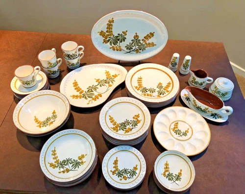 Stangl Pottery “Golden Blossom” Decorative Rim Yellow Band Lot - CHOICE