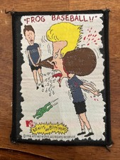 Seltener Beavis And Butthead Frosch Baseball Aufnäher nie benutzt
