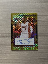 2024-25 Panini Select Dwyane Wade Top Shelf Signatures Gold Prizm Auto /10 Card