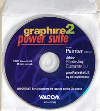 Wacom GRAPHIRE 2 Power Suite - Adobe Photoshop Elements PAINTER Pen Palette