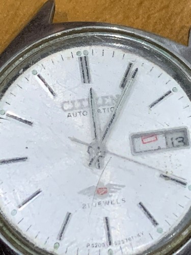 Vintage Swiss Made Citizen 4-063554 Automatic Gents Watch Head - Working - Picture 1 of 8